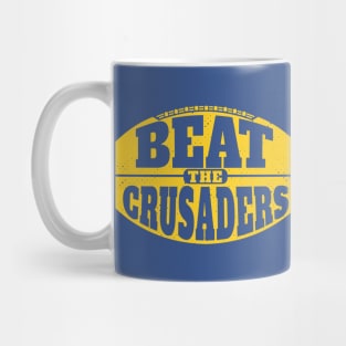 Beat the Crusaders // Vintage Football Grunge Gameday Mug